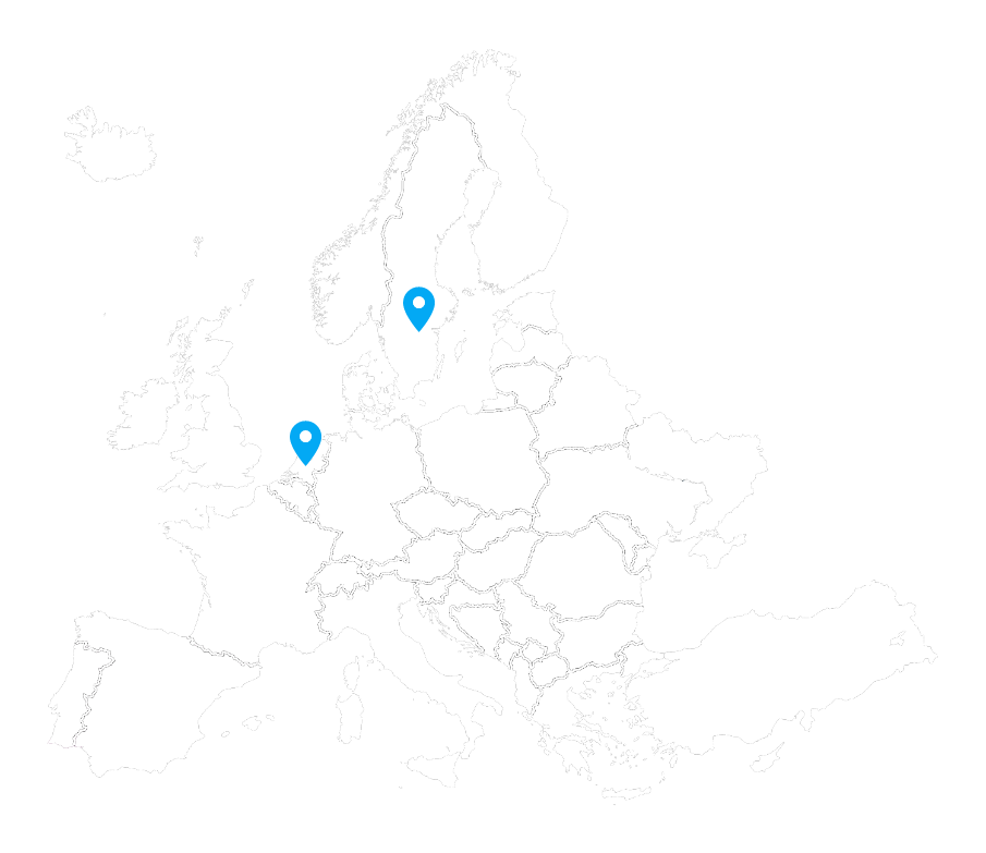 map of Europe with location